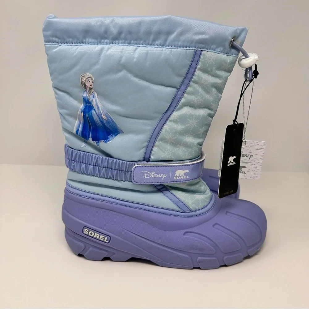 Sorel NWT Disney Frozen Elsa Boots Purple Youth Size 6